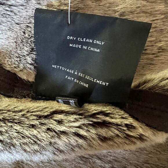 Marc New York Belted suede jacket with faux fur lining - Picture 5 of 7